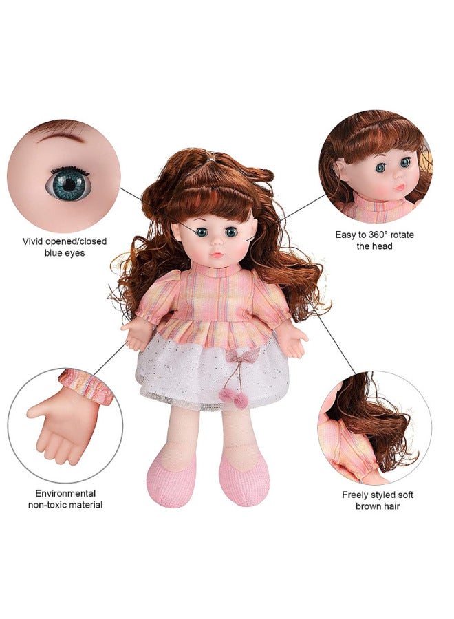 13-inch Music Doll Children Play House Little Doll Princess Gift Box Suit Girl Toy Wholesale-Color:DY006 - Image 2